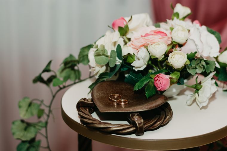 結婚式の思い出の写真 — ふたりの指輪